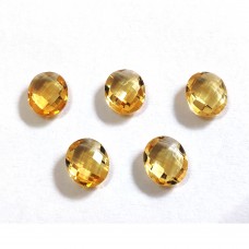 Citrine 12x10mm oval briolette 3.55 cts